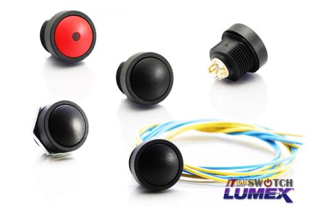 Interruptores de botão industriais de 16mm - interruptores impermeáveis ​​industriais de 16 mm